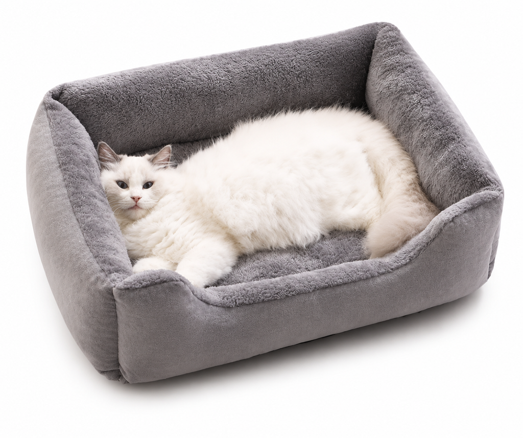 Cozy Winter Pet Bed for Cats & Dogs