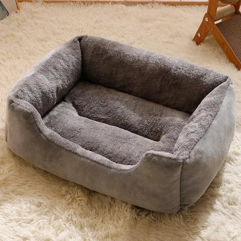 Cozy Winter Pet Bed for Cats & Dogs
