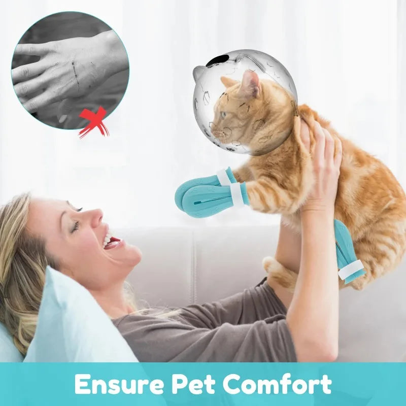 Breathable Cat Grooming Muzzle Set